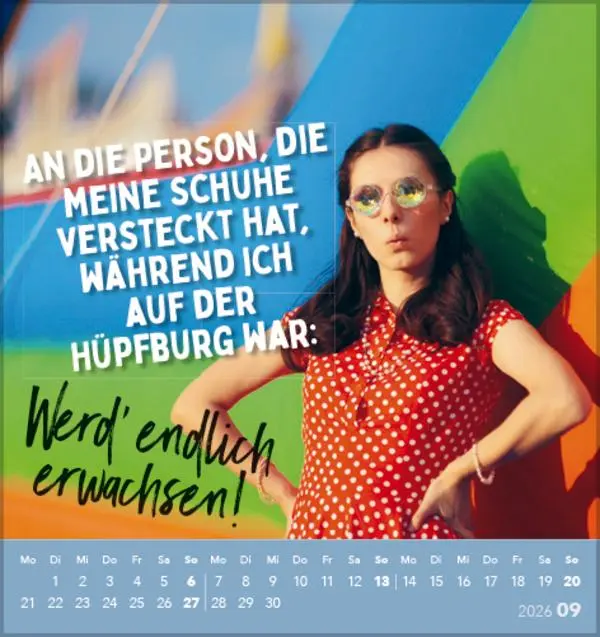 Bild: 9783731886730 | Lieber verrückt das Leben genießen 2026 | Verlag Korsch | Kalender