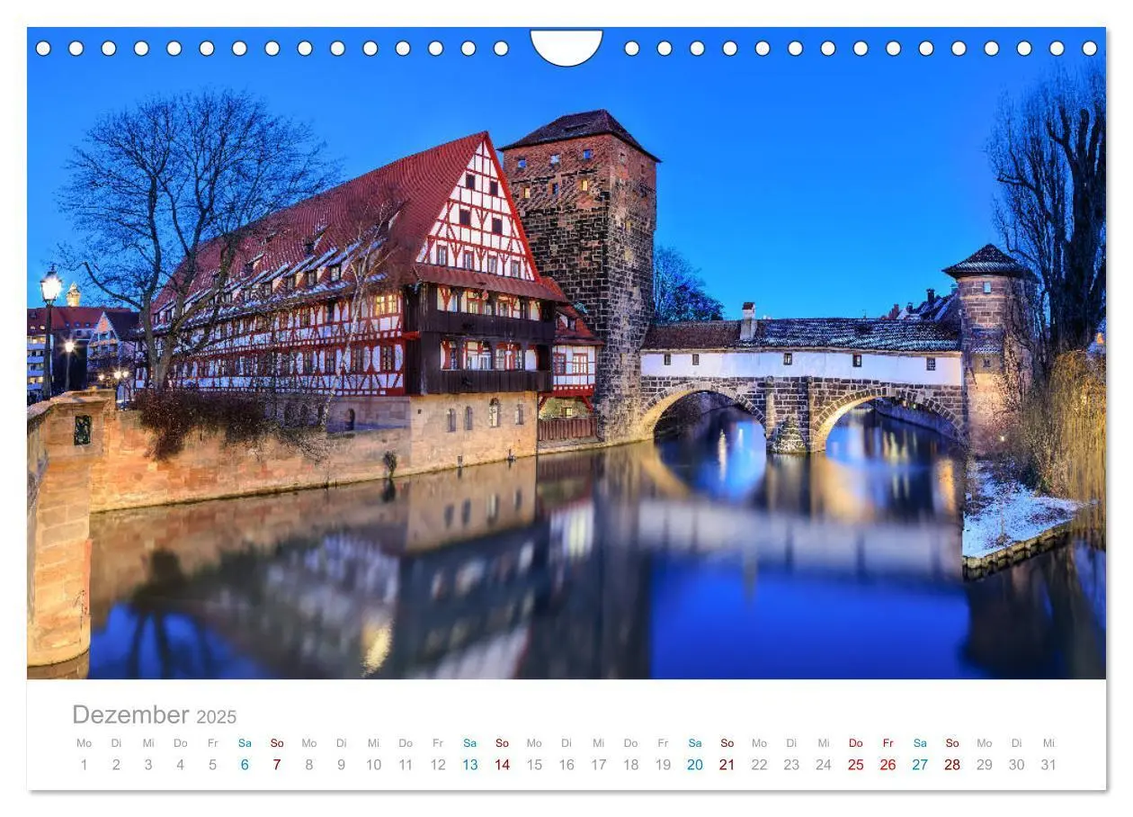 Bild: 9783435246830 | Nürnberg - Stadt der Brücken und Geschichte (Wandkalender 2025 DIN...