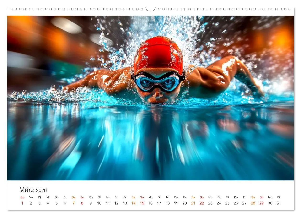 Bild: 9783457266830 | Schwimmen - Bahn für Bahn (hochwertiger Premium Wandkalender 2026...