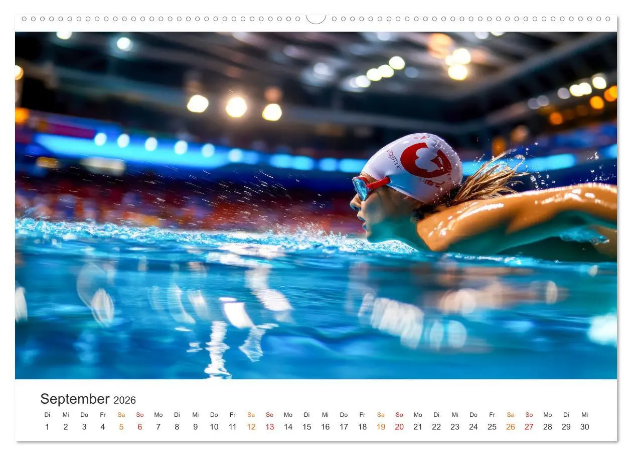 Bild: 9783457266830 | Schwimmen - Bahn für Bahn (hochwertiger Premium Wandkalender 2026...