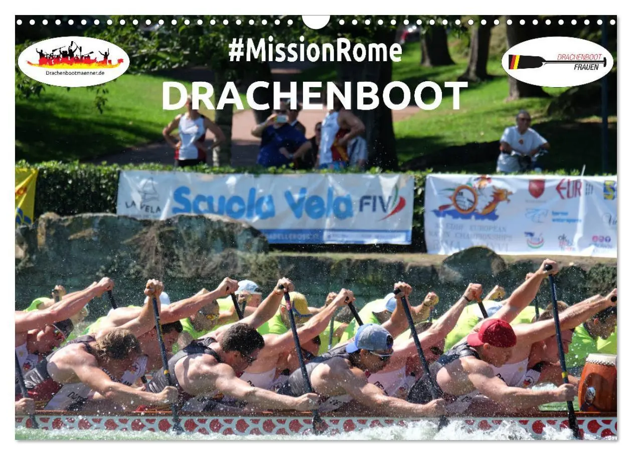 Cover: 9783457886830 | Drachenboot - MissionRome (Wandkalender 2026 DIN A3 quer), CALVENDO...
