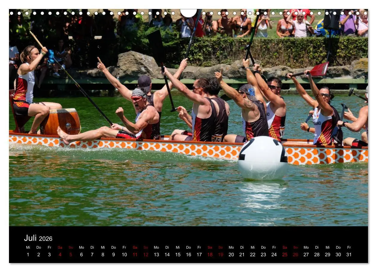 Bild: 9783457886830 | Drachenboot - MissionRome (Wandkalender 2026 DIN A3 quer), CALVENDO...