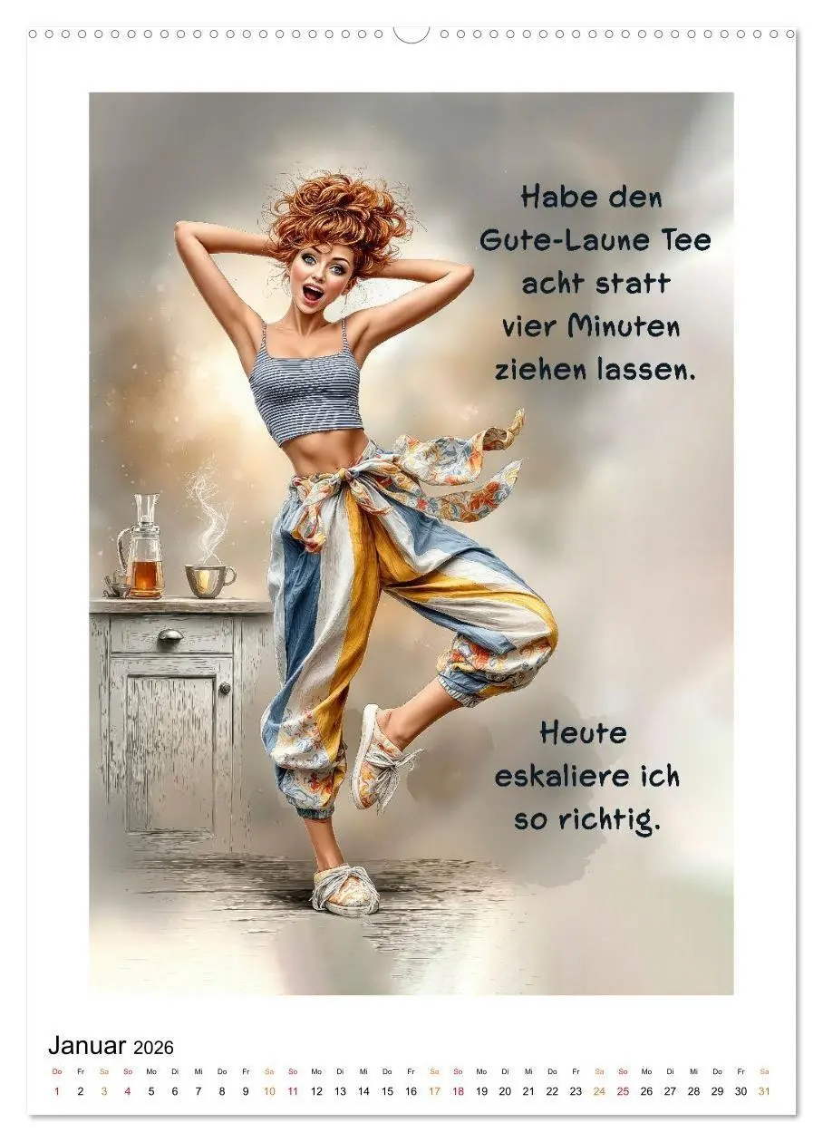 Bild: 9783516666830 | FRAU.PUNKT. (Wandkalender 2026 DIN A2 hoch), CALVENDO Monatskalender