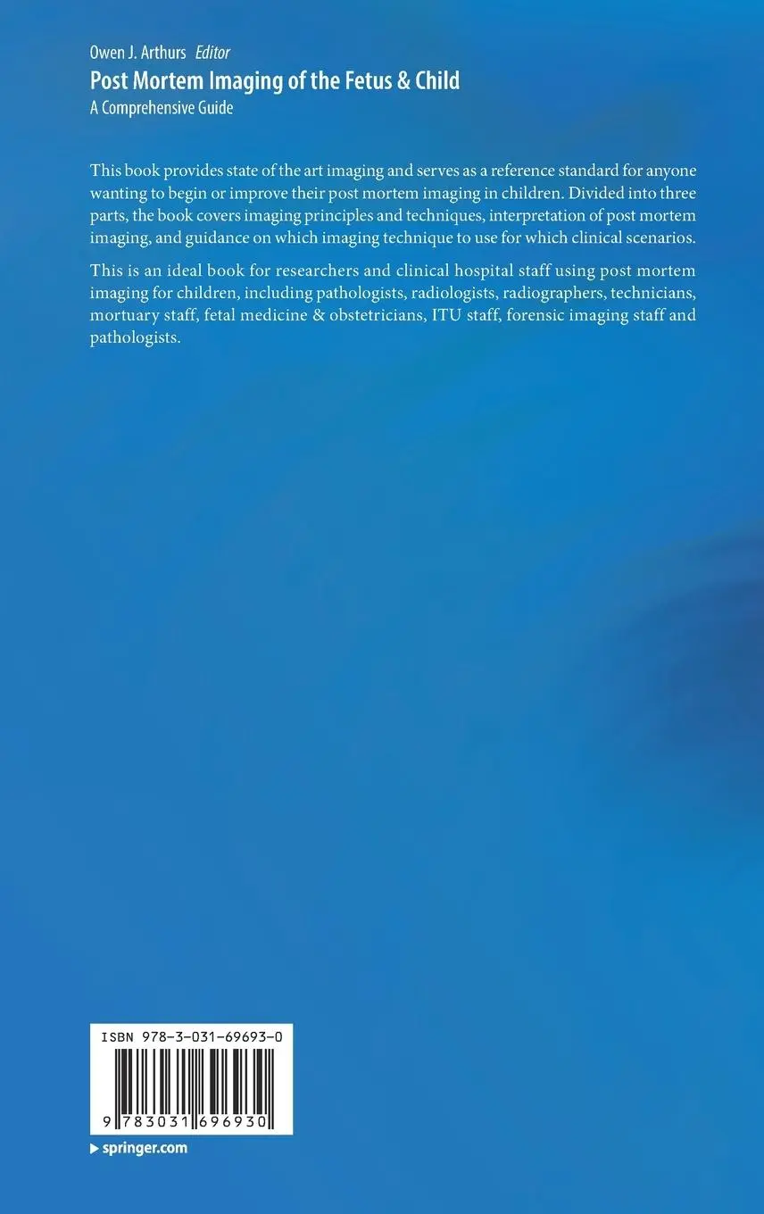 Rückseite: 9783031696930 | Post Mortem Imaging of the Fetus &amp; Child | A Comprehensive Guide | x