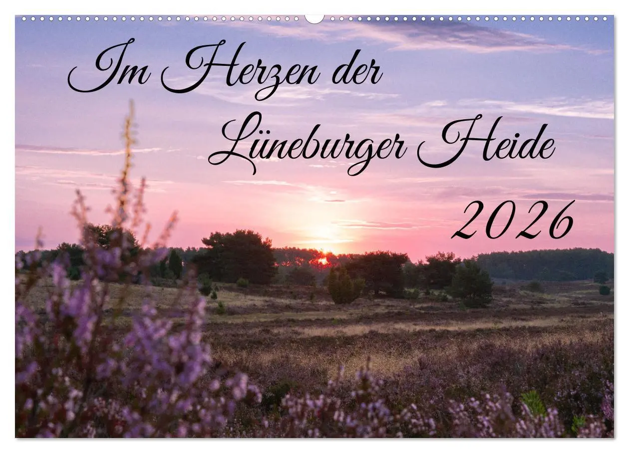 Cover: 9783457566930 | Im Herzen der Lüneburger Heide (Wandkalender 2026 DIN A2 quer),...