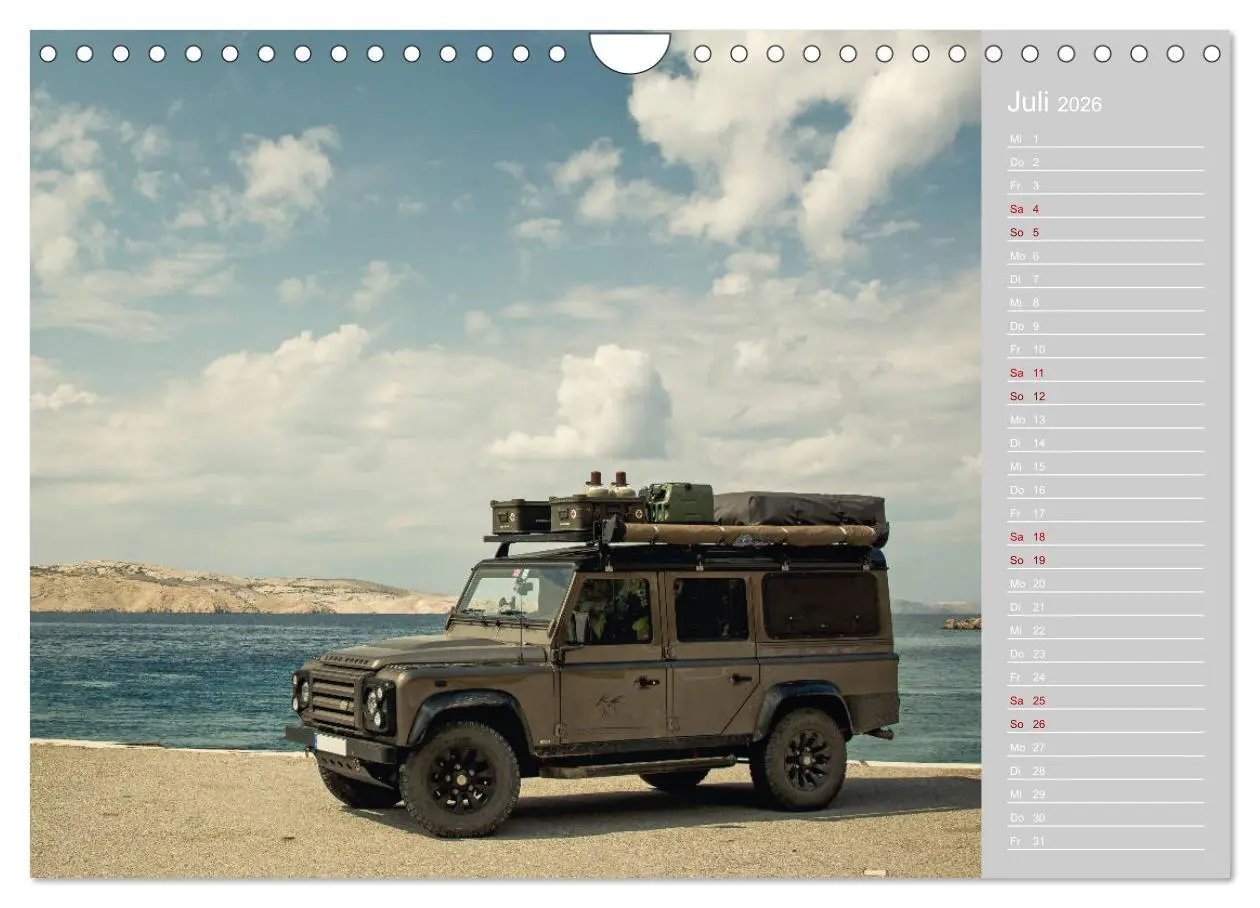 Bild: 9783457876930 | Mit dem 4x4 durch Europa (Wandkalender 2026 DIN A4 quer), CALVENDO...