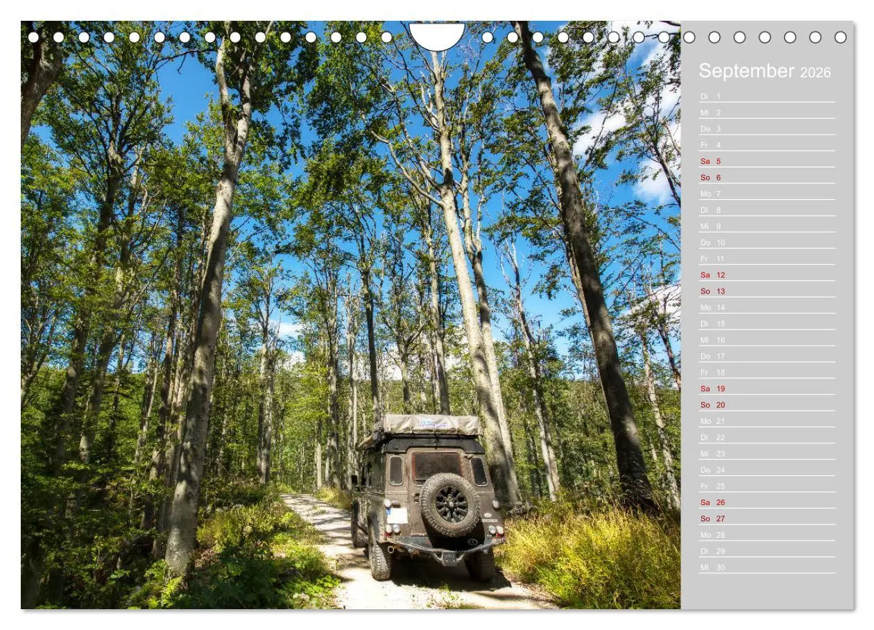 Bild: 9783457876930 | Mit dem 4x4 durch Europa (Wandkalender 2026 DIN A4 quer), CALVENDO...
