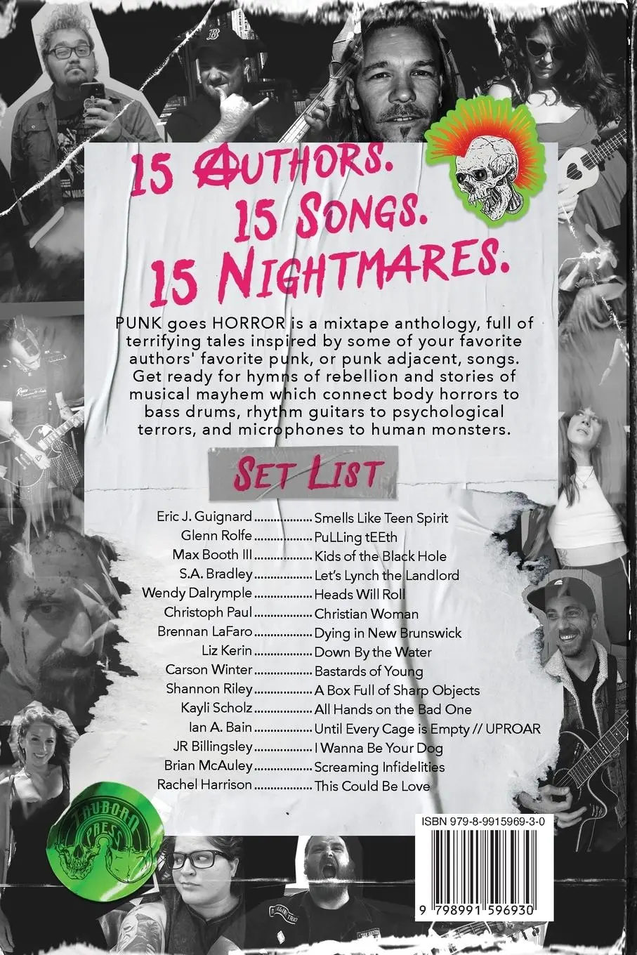 Rückseite: 9798991596930 | PUNK goes HORROR | A Mixtape Anthology | William Sterling | Buch