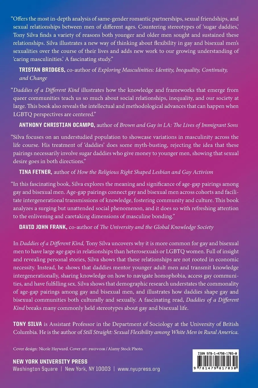 Rückseite: 9781479817030 | Daddies of a Different Kind | Tony Silva | Taschenbuch | Englisch