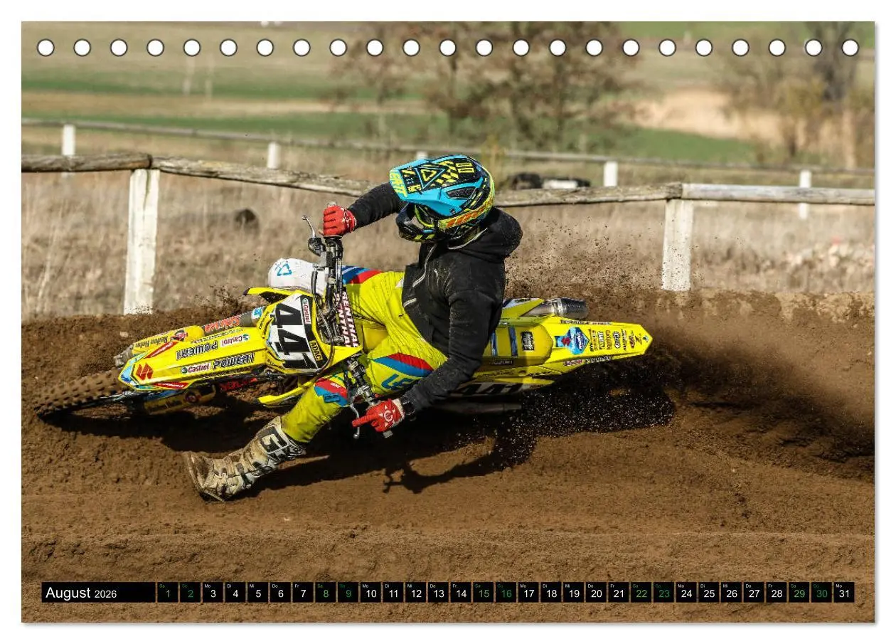 Bild: 9783457767030 | MOTOCROSS 2026 (Tischkalender 2026 DIN A5 quer), CALVENDO...