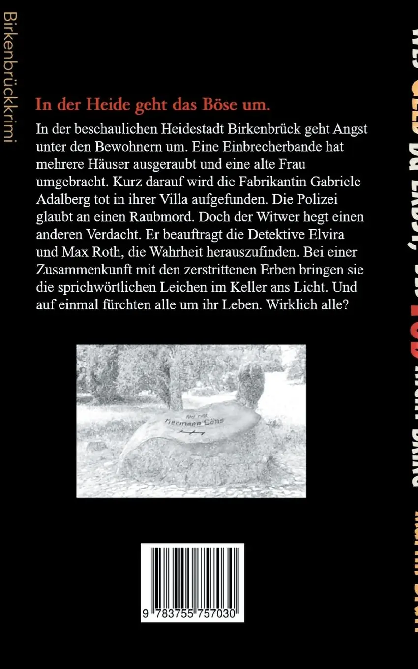 Rückseite: 9783755757030 | Wes Geld du erbst, des Tod nicht bring | Martin Brütt | Taschenbuch
