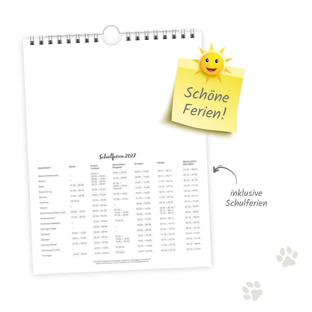 Bild: 9783988027030 | TRÖTSCH - Wochenkalender zum Hängen Katzen 2027 | Wandkalender | KG