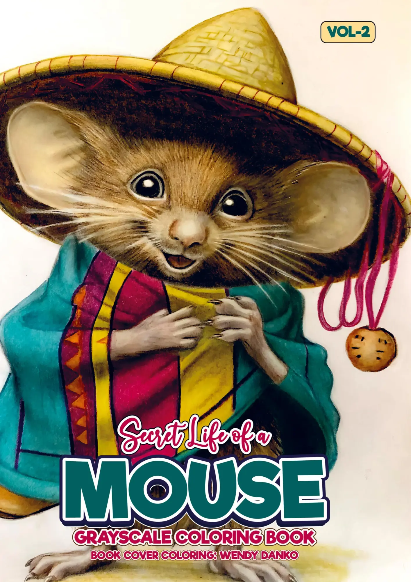 Cover: 9789464927030 | Secret Life of a Mouse Vol 2 | Grayscale Coloring Book | Coloring