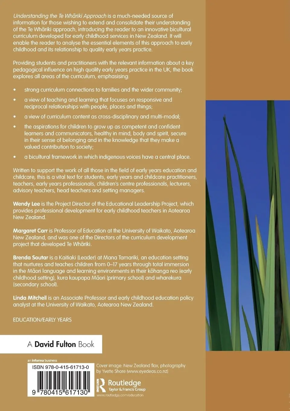 Rückseite: 9780415617130 | Understanding the Te Whariki Approach | Wendy Lee (u. a.) | Buch