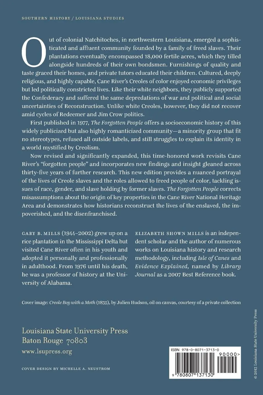 Rückseite: 9780807137130 | Forgotten People | Cane River's Creoles of Color (Revised) | Buch