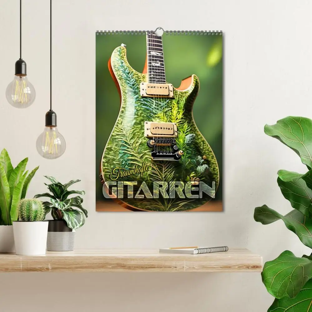 Bild: 9783457137130 | Traumhafte Gitarren (Wandkalender 2025 DIN A3 hoch), CALVENDO...