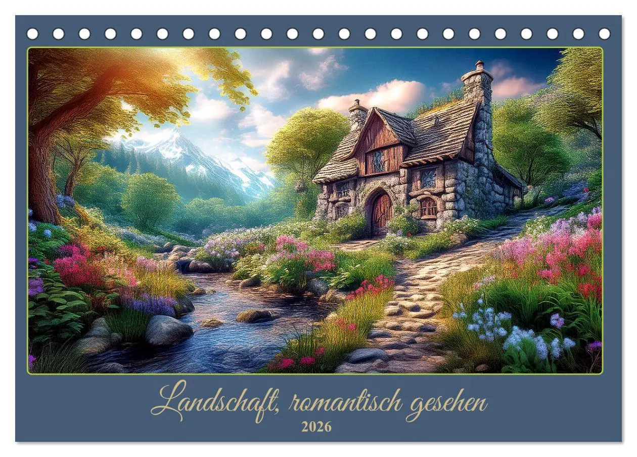 Cover: 9783457377130 | Landschaft romantisch gesehen (Tischkalender 2026 DIN A5 quer),...