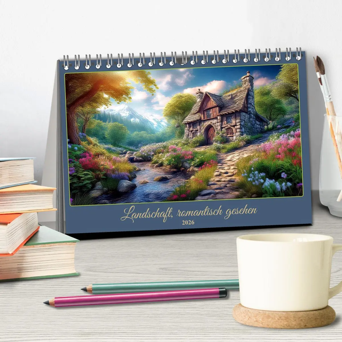 Bild: 9783457377130 | Landschaft romantisch gesehen (Tischkalender 2026 DIN A5 quer),...