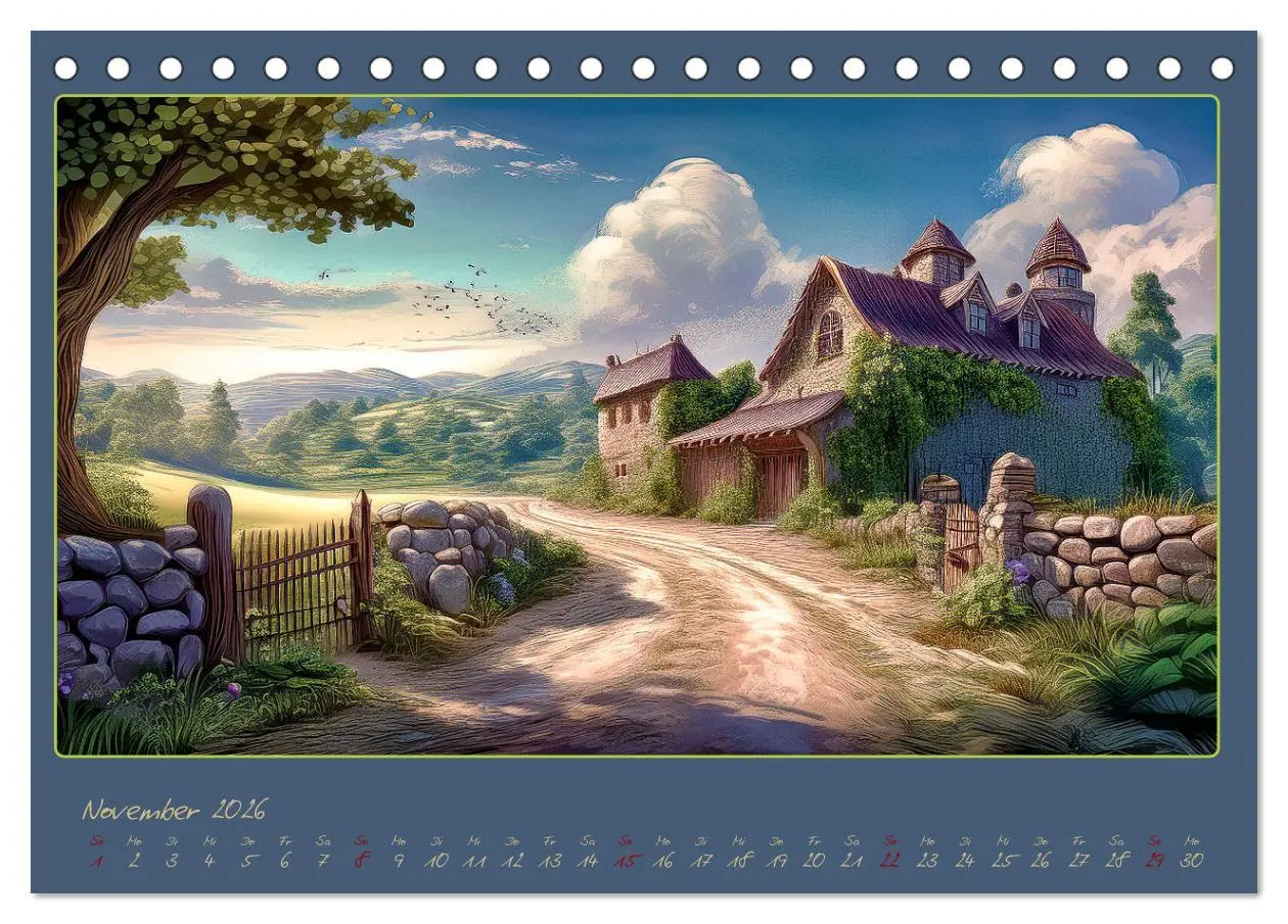 Bild: 9783457377130 | Landschaft romantisch gesehen (Tischkalender 2026 DIN A5 quer),...