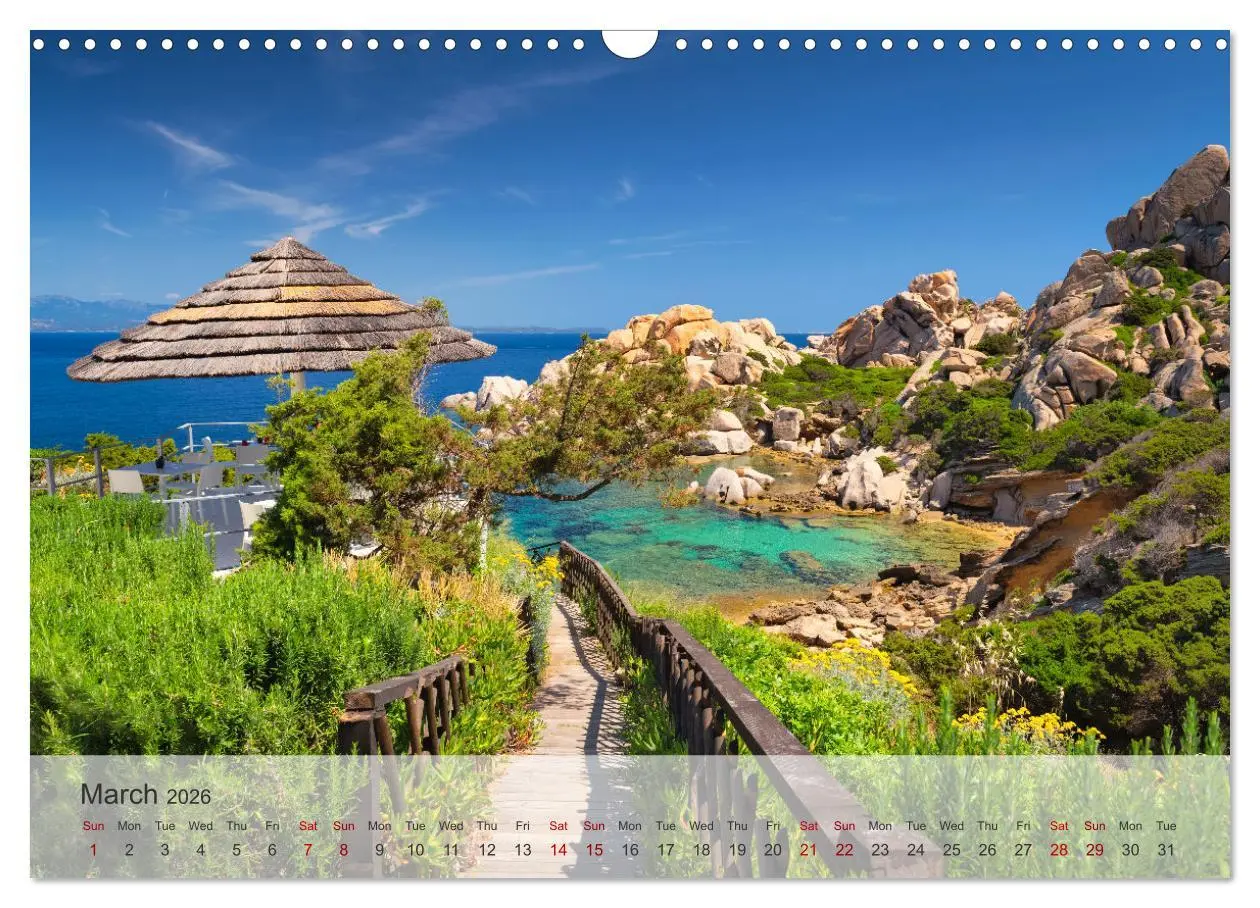 Bild: 9783516537130 | Wonderful Sardinia (Wall Calendar 2026 DIN A3 landscape), CALVENDO...