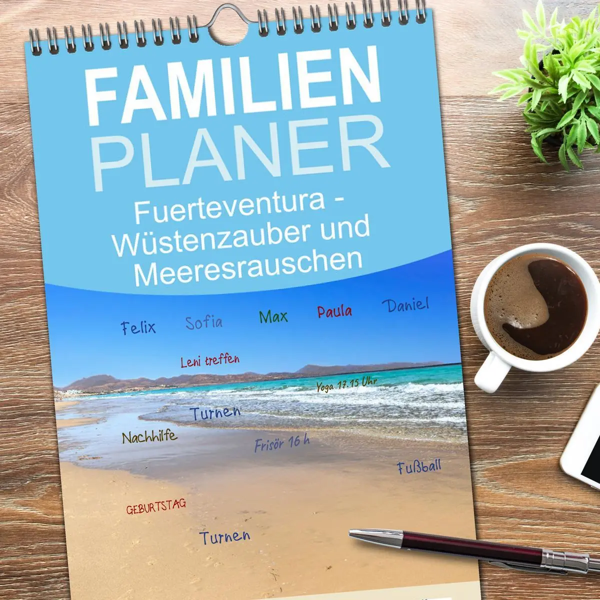 Bild: 9783516607130 | Familienplaner 2026 - Fuerteventura - Wüstenzauber und...