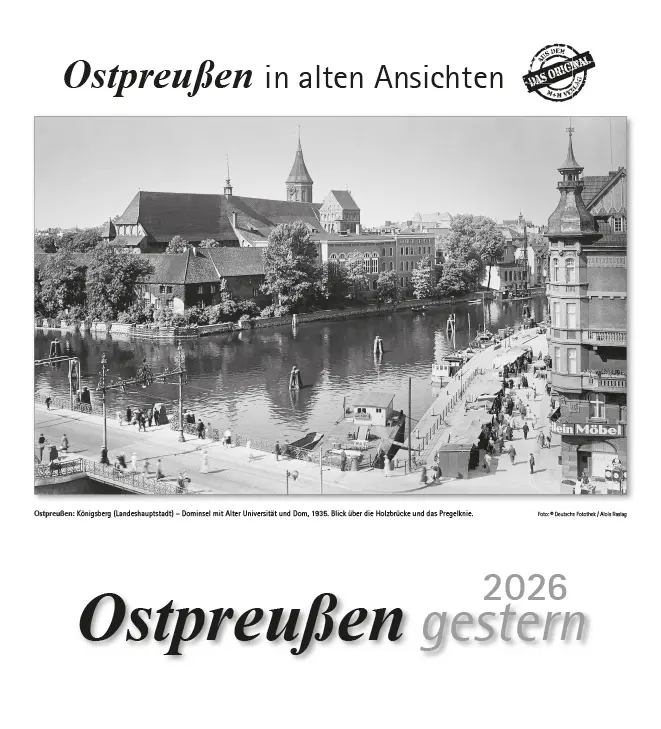 Cover: 9783961667130 | Ostpreußen gestern 2026 | Ostpreußen in alten Ansichten | Kalender