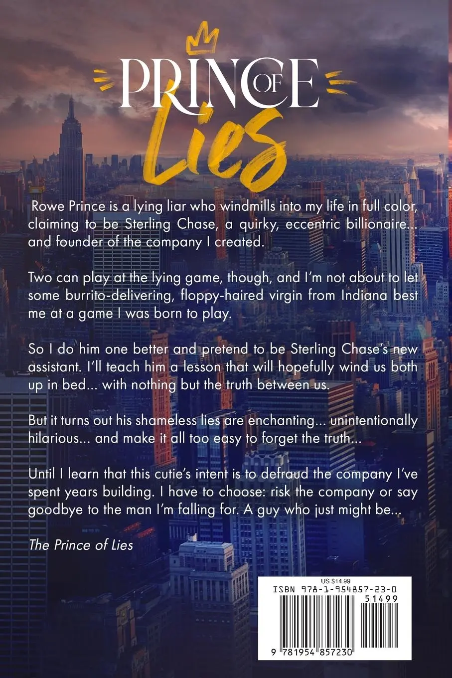 Rückseite: 9781954857230 | Prince of Lies | Lucy Lennox | Taschenbuch | Englisch | 2023