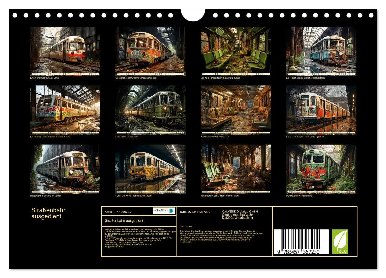 Bild: 9783457367230 | Straßenbahn ausgedient (Wandkalender 2026 DIN A4 quer), CALVENDO...