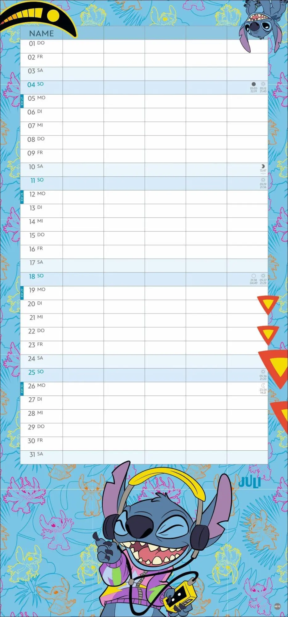 Bild: 9783756417230 | Stitch Familienplaner 2027 | Kalender | Familienplaner Athesia | 15 S.