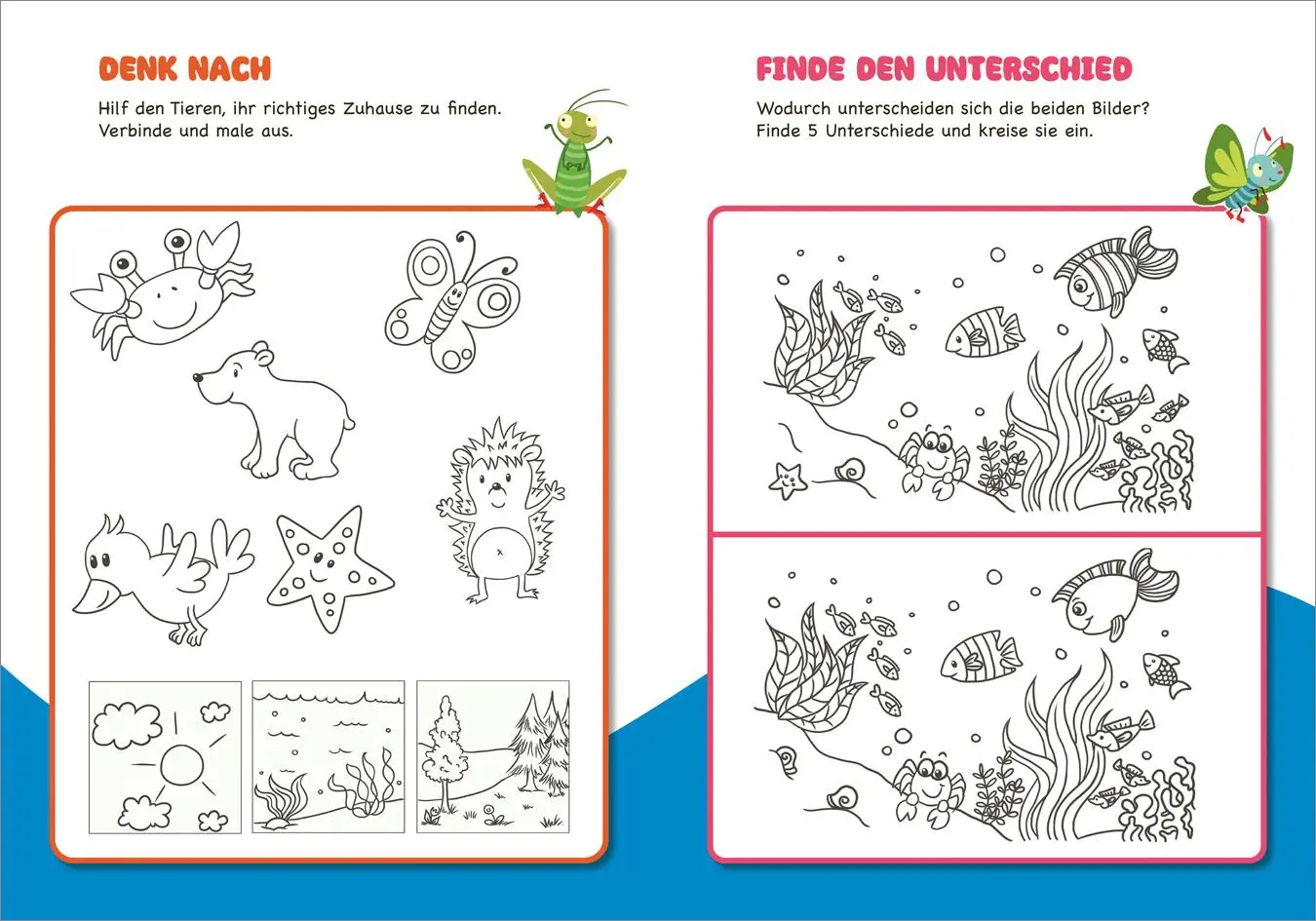 Bild: 9783788647230 | Malen und Rätseln für Kindergartenkinder. Tiere | Nadja Schwendemann