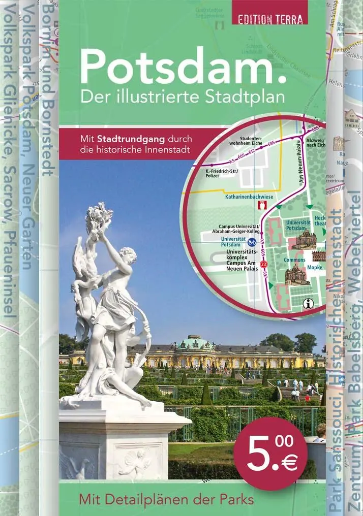 Cover: 9783942917230 | Potsdam. Der illustrierte Stadtplan | (Land-)Karte | 4 Karten | 2015