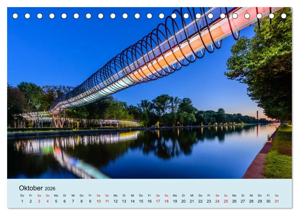 Bild: 9783457597330 | Ruhrnights (Tischkalender 2026 DIN A5 quer), CALVENDO Monatskalender