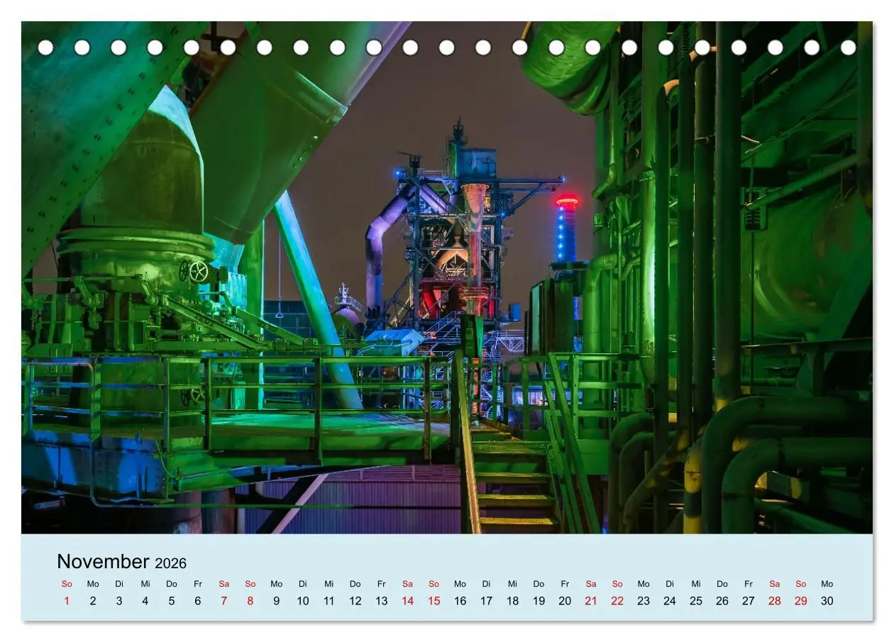 Bild: 9783457597330 | Ruhrnights (Tischkalender 2026 DIN A5 quer), CALVENDO Monatskalender