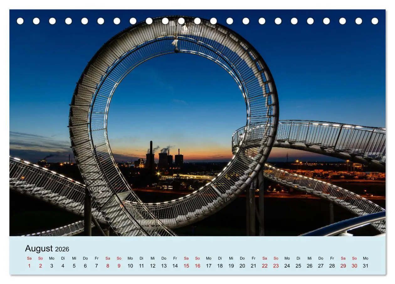 Bild: 9783457597330 | Ruhrnights (Tischkalender 2026 DIN A5 quer), CALVENDO Monatskalender