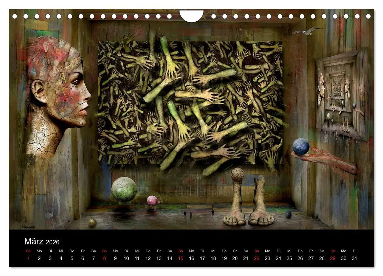 Bild: 9783516137330 | Moderner Surrealismus (Wandkalender 2026 DIN A4 quer), CALVENDO...