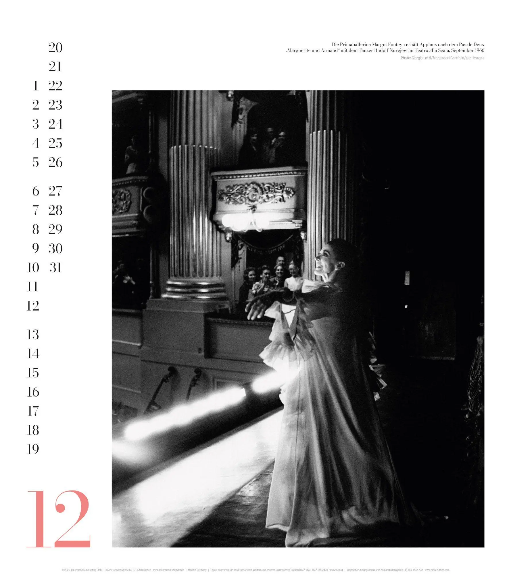 Bild: 9783838437330 | Ballett Kalender 2027 | Ackermann Kunstverlag GmbH | Kalender | 14 S.