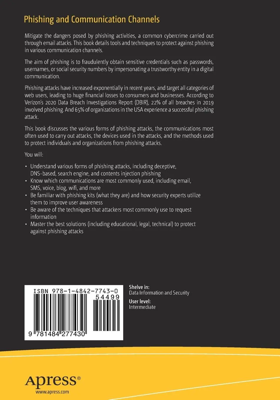 Rückseite: 9781484277430 | Phishing and Communication Channels | Gunikhan Sonowal | Taschenbuch