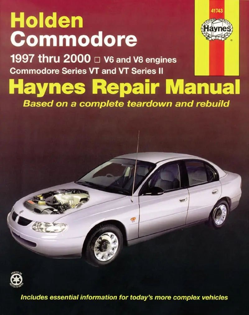 Cover: 9781563927430 | Holden Commodore 1997 Thru 2007 | V6 &amp; V8 engines | Haynes Publishing