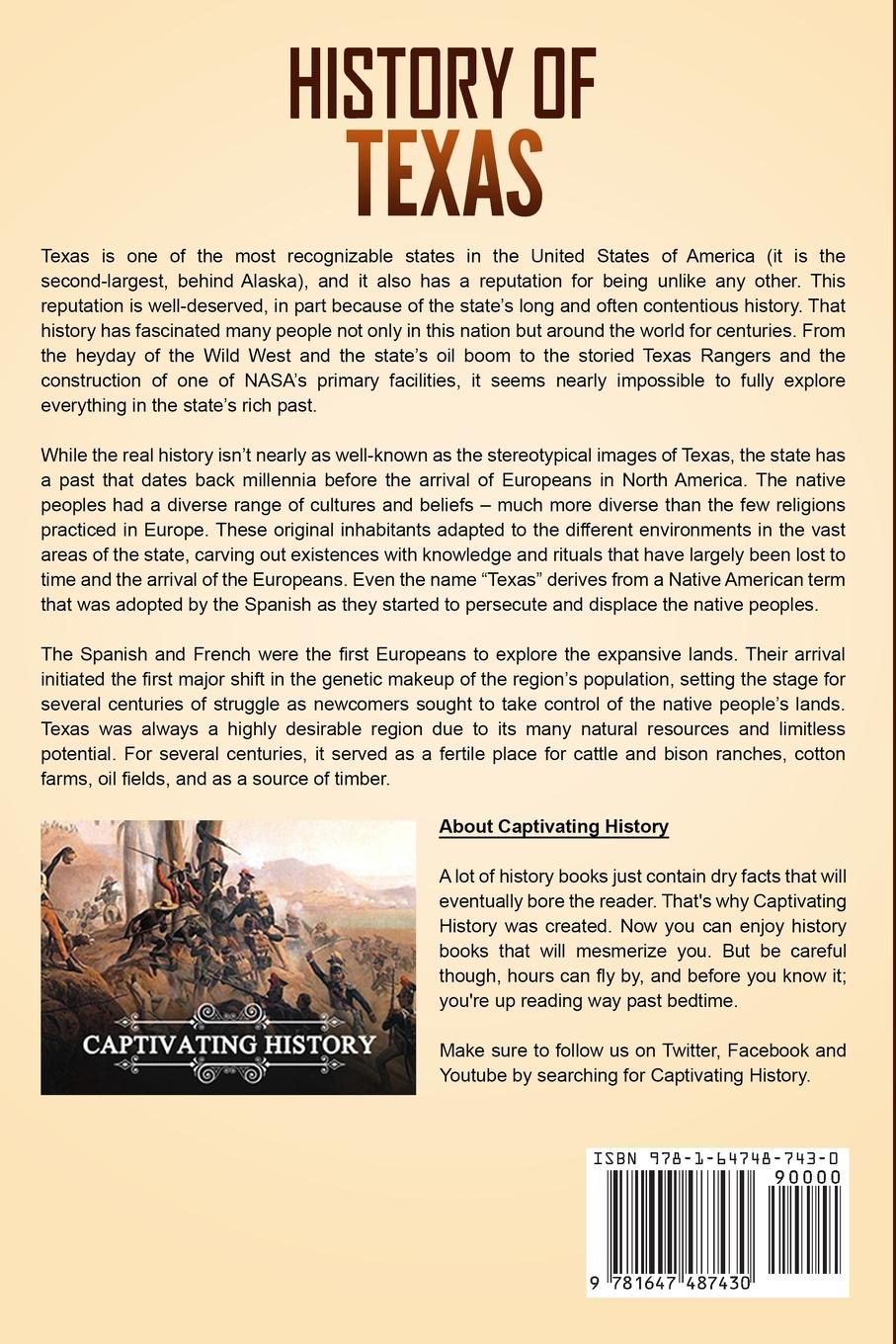 Rückseite: 9781647487430 | History of Texas | Captivating History | Taschenbuch | Englisch | 2020