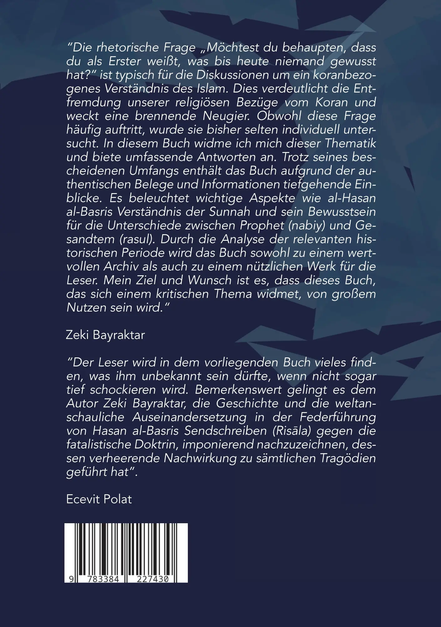 Rückseite: 9783384227430 | In Bezug auf sein Sendschreiben über die "Prädestination" Hasan...
