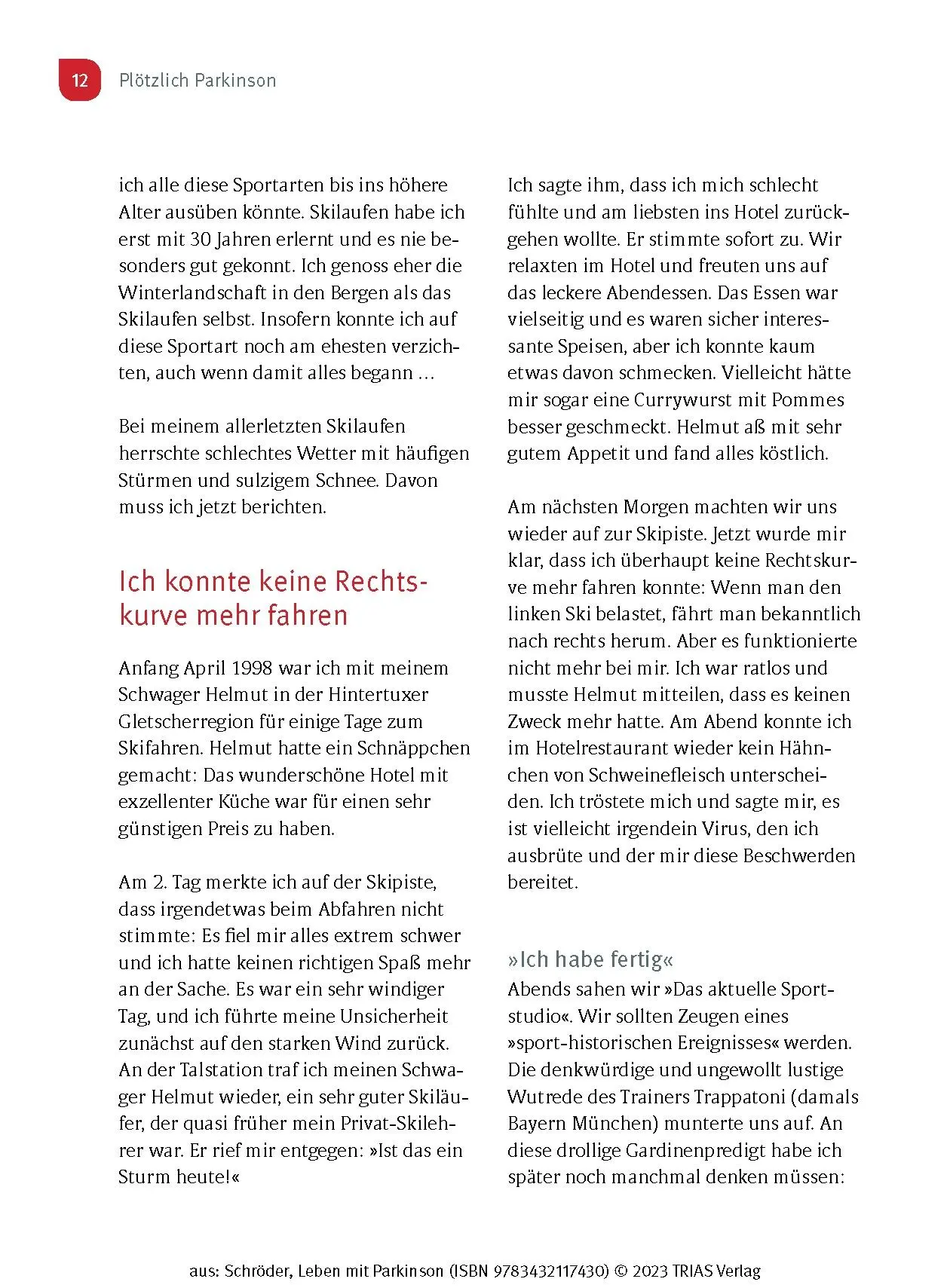 Bild: 9783432117430 | Leben mit Parkinson | Helmut Schröder | Taschenbuch | 136 S. | Deutsch