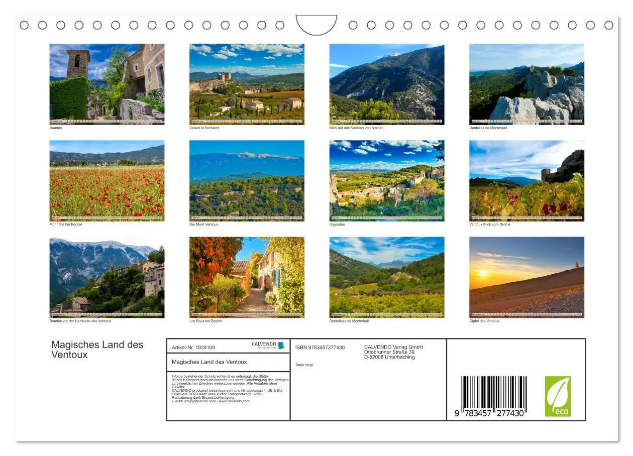 Bild: 9783457277430 | Magisches Land des Ventoux (Wandkalender 2026 DIN A4 quer),...