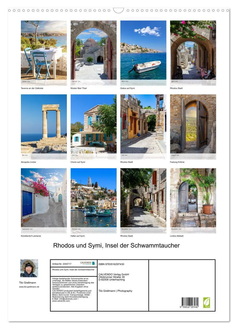 Bild: 9783516297430 | Rhodos und Symi, Insel der Schwammtaucher (Wandkalender 2026 DIN A2...