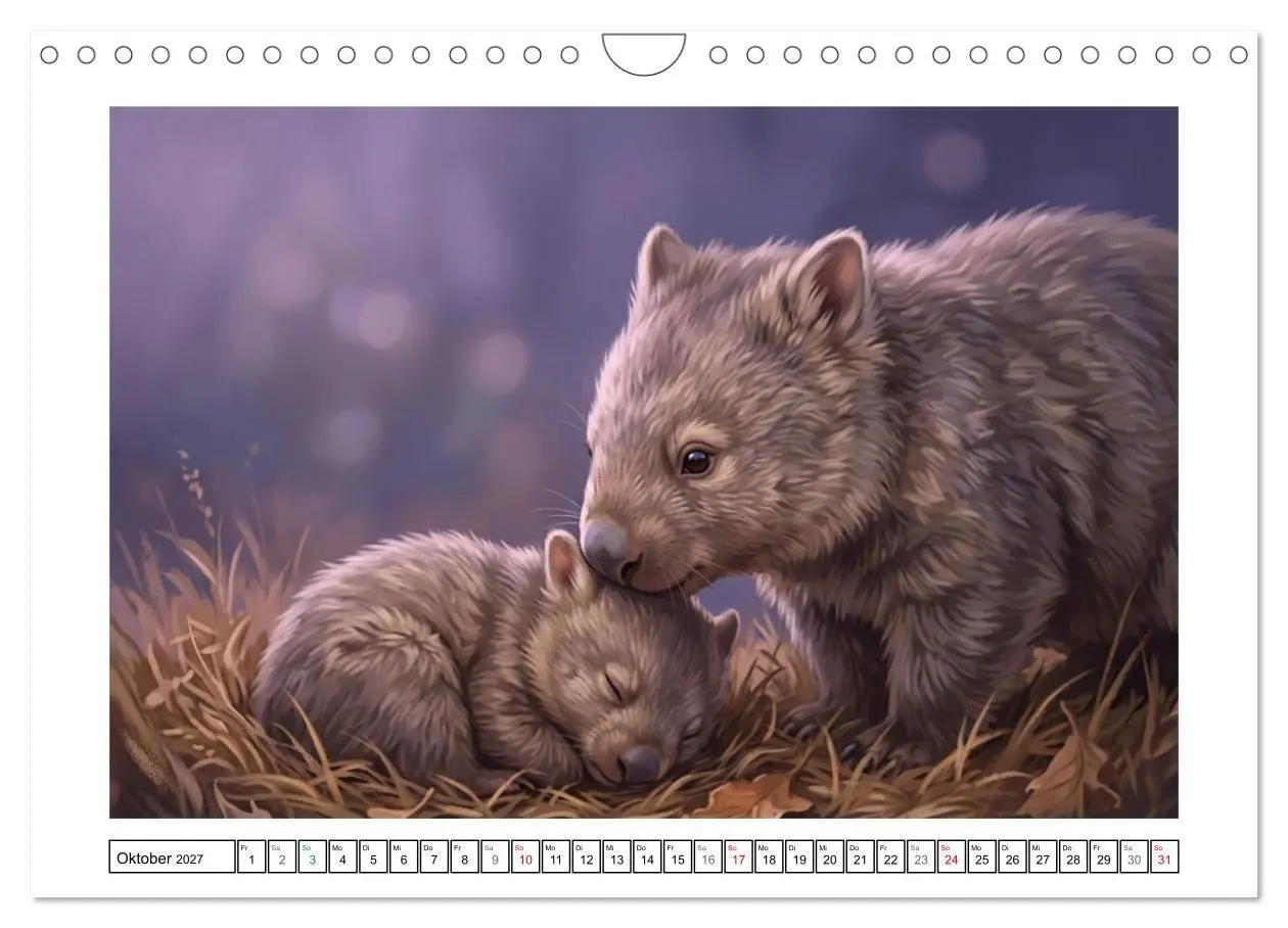 Bild: 9783516817430 | Wombats - Kurze Beine, großes Herz (Wandkalender 2027 DIN A4 quer),...