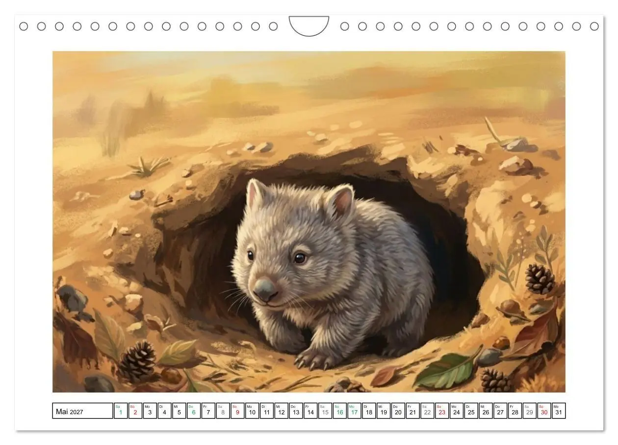Bild: 9783516817430 | Wombats - Kurze Beine, großes Herz (Wandkalender 2027 DIN A4 quer),...