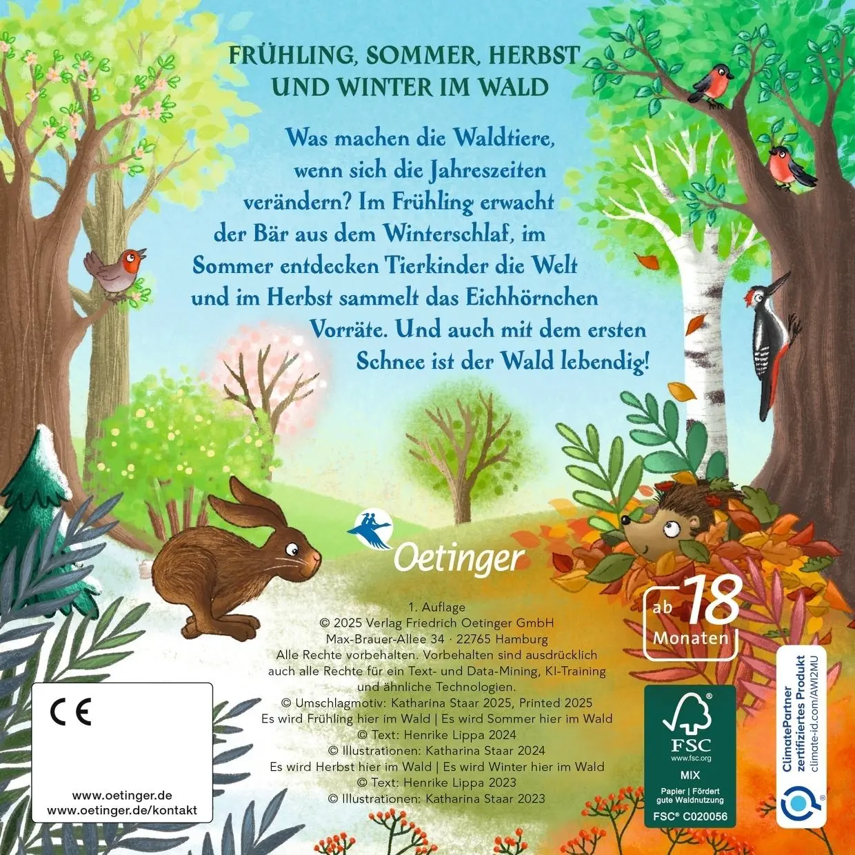 Rückseite: 9783751207430 | Ein ganzes Jahr hier im Wald | Henrike Lippa | Buch | 66 S. | Deutsch
