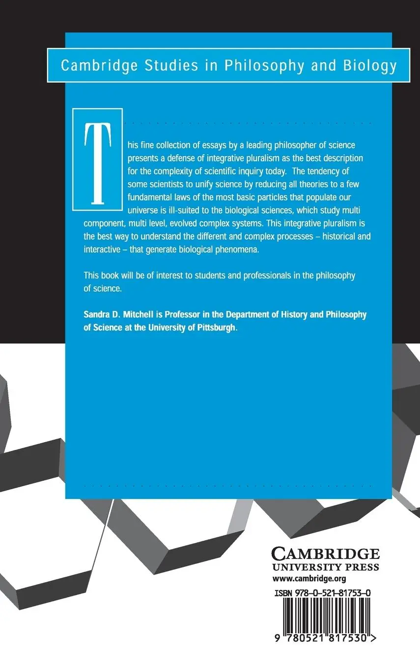 Rückseite: 9780521817530 | Biological Complexity and Integrative Pluralism | Sandra D. Mitchell
