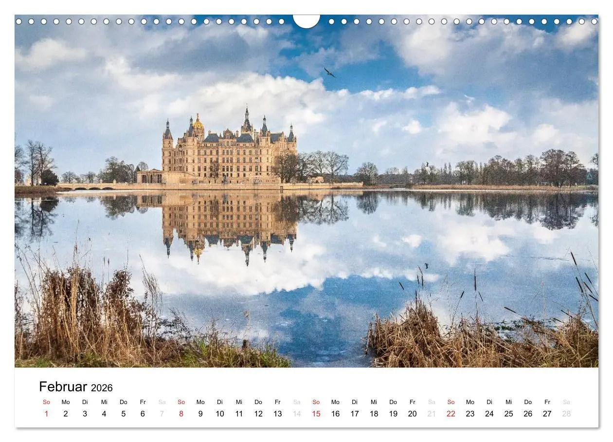 Bild: 9783516117530 | Schweriner Märchenschloss (Wandkalender 2026 DIN A3 quer), CALVENDO...
