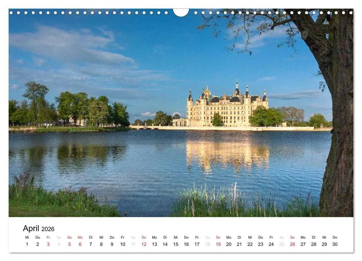 Bild: 9783516117530 | Schweriner Märchenschloss (Wandkalender 2026 DIN A3 quer), CALVENDO...