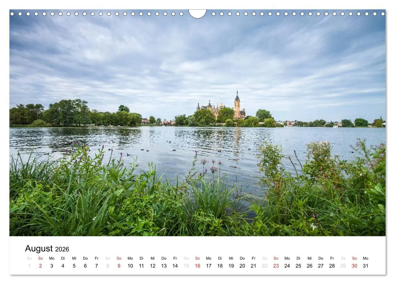 Bild: 9783516117530 | Schweriner Märchenschloss (Wandkalender 2026 DIN A3 quer), CALVENDO...